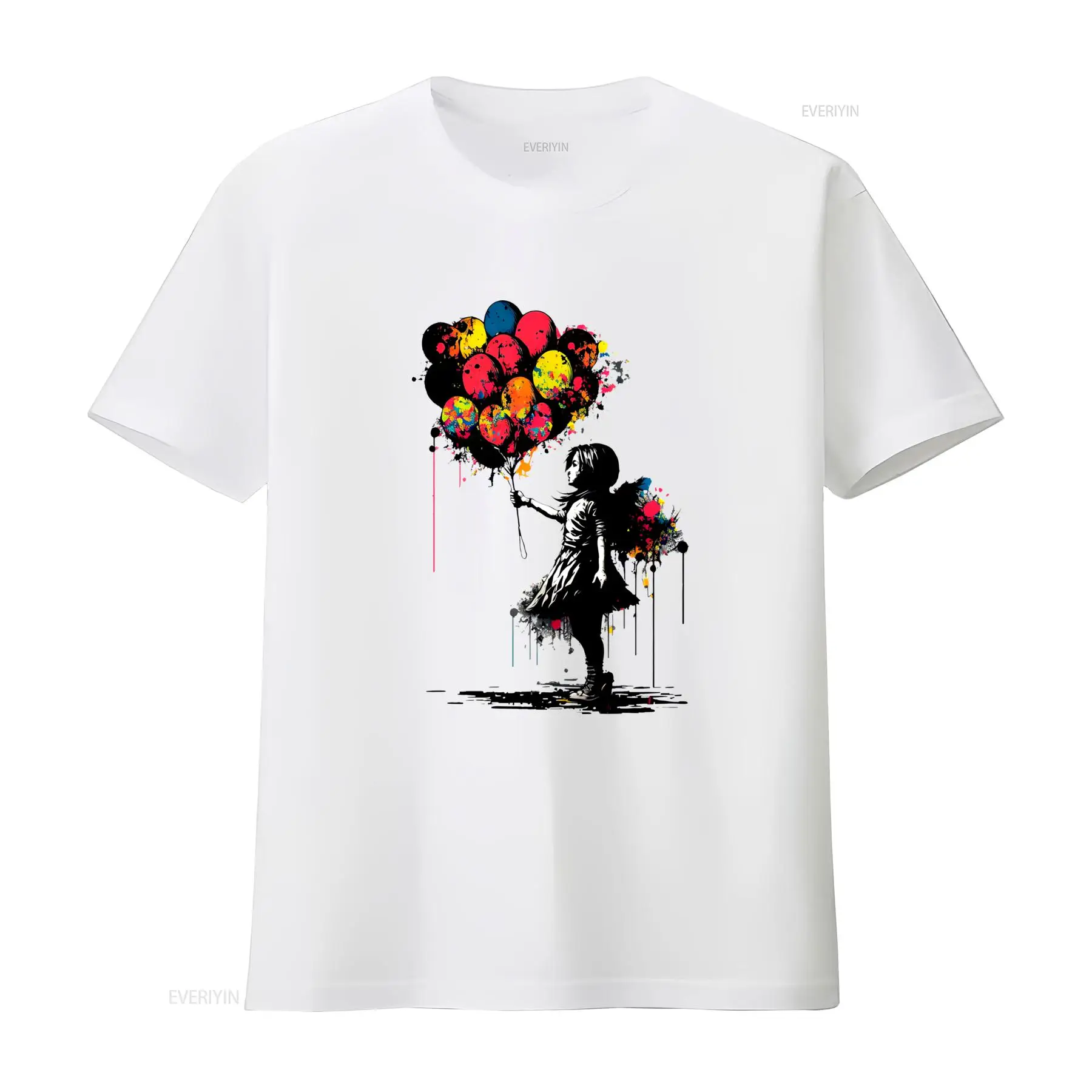 Vintage Fashion Jersey - Koszulka Banksy Peace T Shirt Balloon