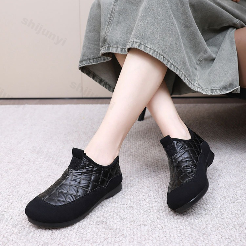 Vintage Outdoor Fashion - Damskie wsuwane buty bawełniane zimowe nowe