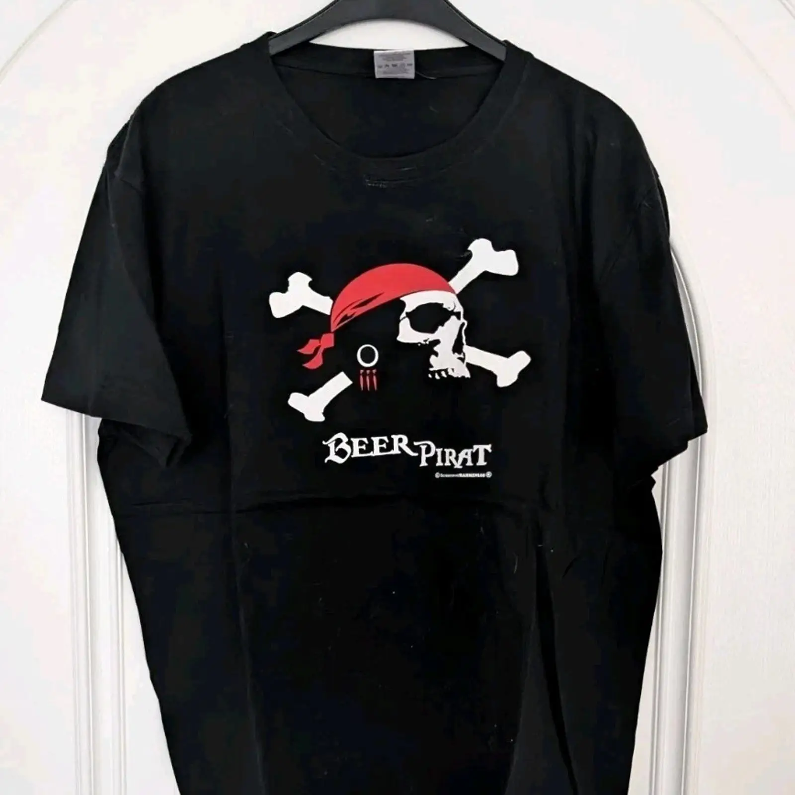 Vintage Fashion Quotes - Koszulka z napisem Beer Pirat XL