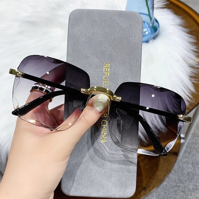 Vintage Outdoor Fashion - 1/3 SZT. Nowe bezramkowe damskie okulary