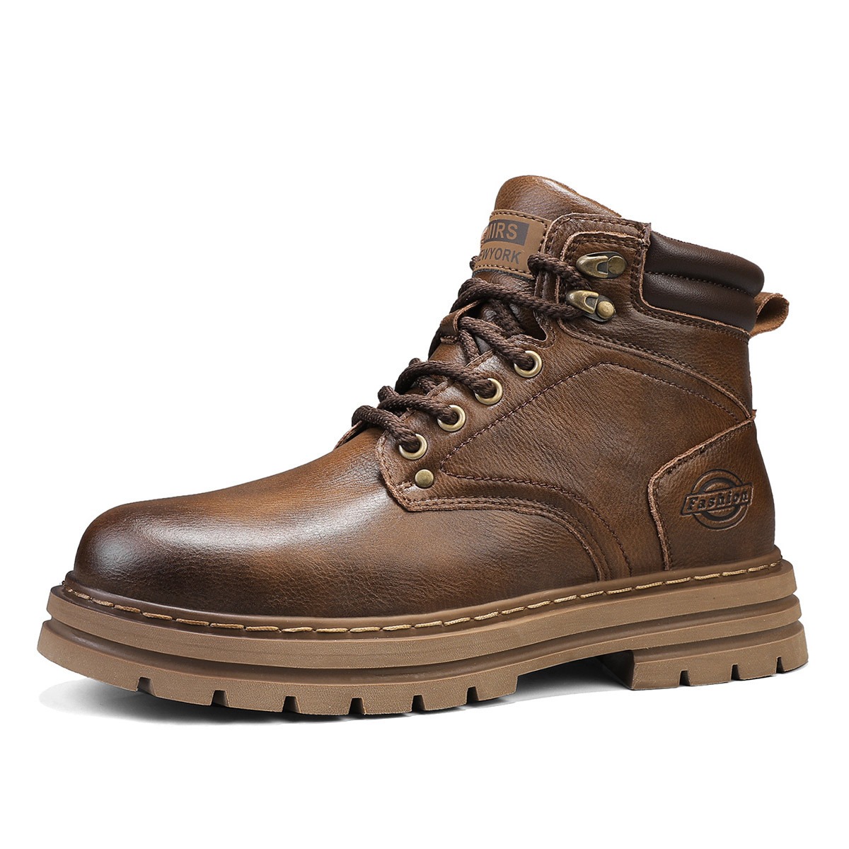 Vintage Outdoor Fashion - Męskie, stylowe, klasyczne buty robocze do