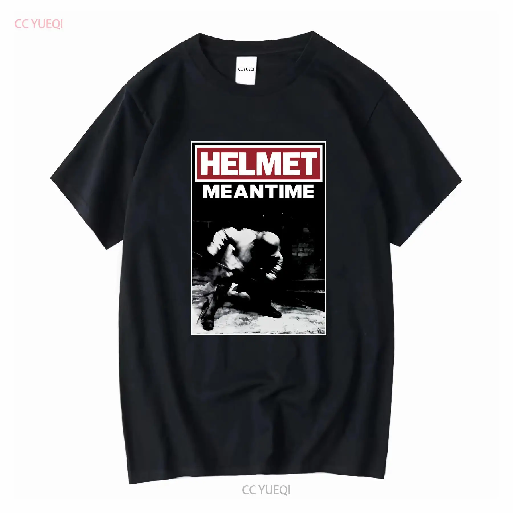 Vintage Fashion Jersey - Kask Meantime T shirt zespół rockowy