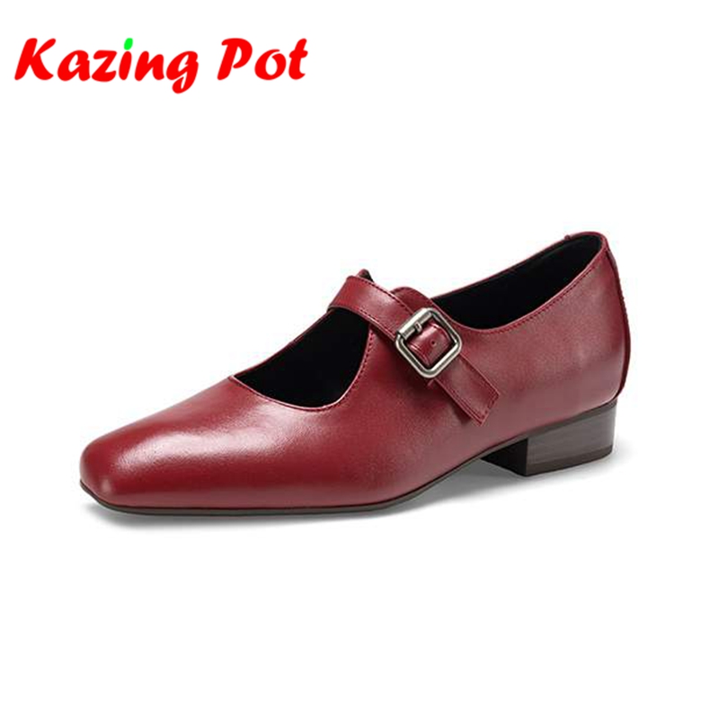 Vintage Fashion Dresses - Krazing Pot Skórzane Czółenka Damskie z