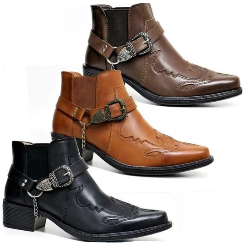 Vintage Fashion Online - Moda 2026 Męskie buty kowbojskie w
