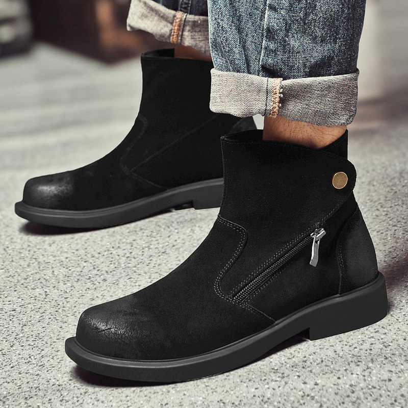 Męskie buty Chelsea ze skóry b – Vintage Outdoor Fashion recenzja i cena