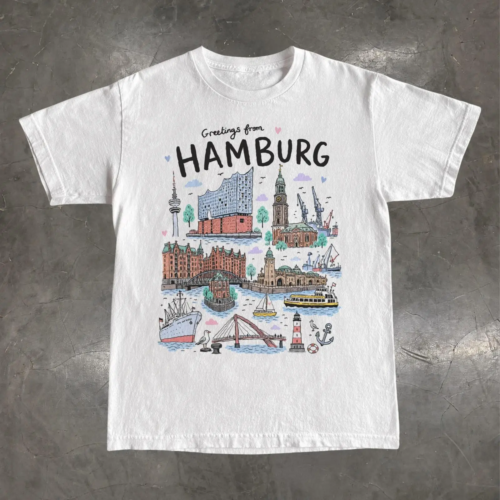 Koszulka Hamburg Niemcy Elbphi – Vintage Fashion Hamburg recenzja i cena