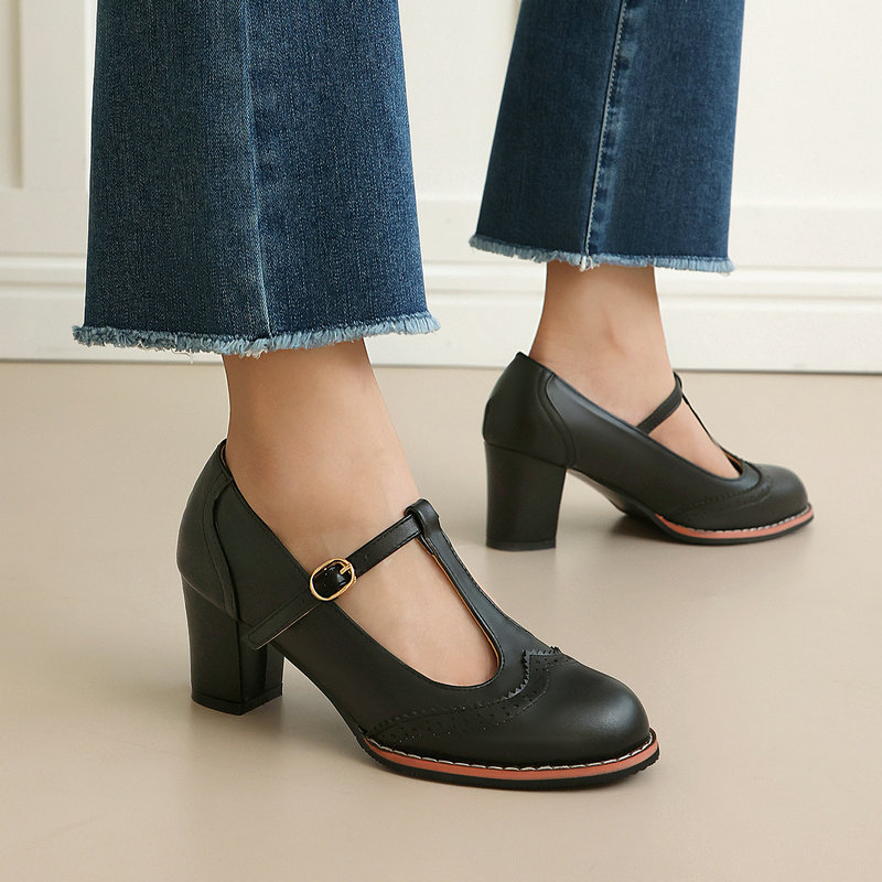 Damskie czółenka Mary Jane z p – Vintage Fashion Online recenzja i cena